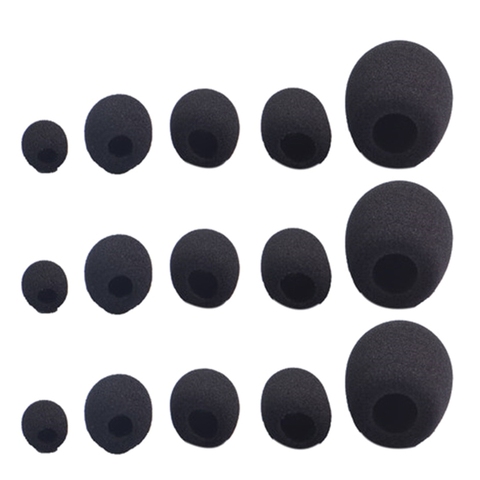 10pcs Headset Replacement Cover Gooseneck Sponge Foam Microphone Windscreen Protector 5 Sizes ► Photo 1/6