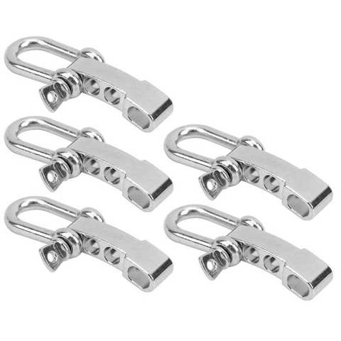 5Set U-Type Bow Shackle Stainless Steel Alloy Buckle Survival Paracord kit Parachute Bracelet Adjuster Cord Lanyard Shackle ► Photo 1/6