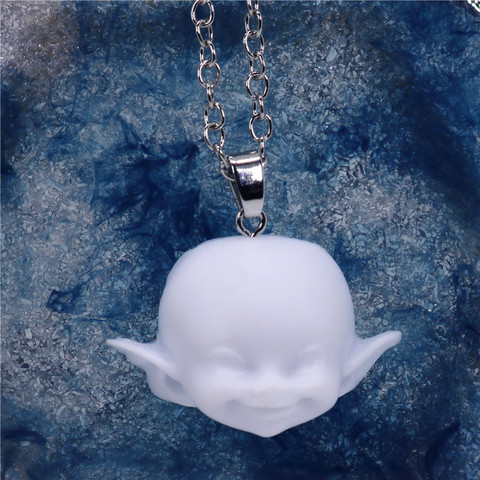 Funny Handmade Angel Face Resin Pendant Nekclace Baby Head Chain Necklace Fashion Jewelry Gifts For Women Girls ► Photo 1/6