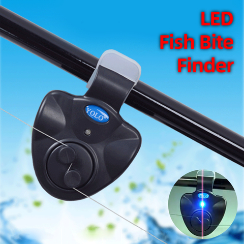 LED Electronic Fish Bite Finder Alarm Alert Light On Fishing Rod Outdoor Fishing alarm device 100% brand new and high quality ► Photo 1/6