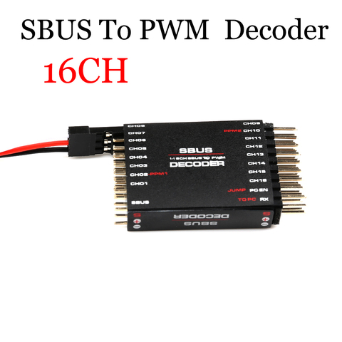 SBUS To PWM/PPM Decoder 16 Channel Converter Receiver Signal Transverter For Futaba Frsky Orange ► Photo 1/5