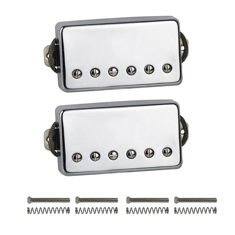 FLEOR 2pcs Alnico 5 Pickup Humbucker Guitar Pickup for LP Guitar, Neck/Bridge,Chrome/Gold ► Photo 1/6