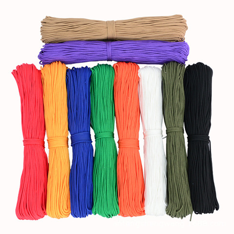 10meters/Lot 6mm Solid Parachute Cord Lanyard Rope Mil Spec Type One Strand Climbing Camping Survival Equipment Paracord ► Photo 1/6