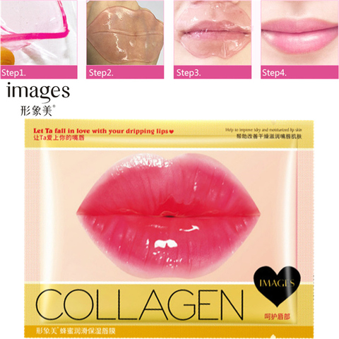 Honey Lip Gel Mask Crystal Collagen Moisturizing Lip Facial Mask Hydrating Repair Remove Lines Blemishes Lighten Lip Skin Care ► Photo 1/6