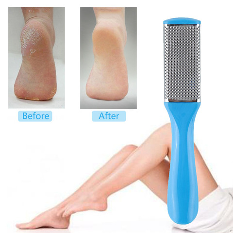 1pcs Professional Double Side Foot File Rasp Heel Grater Hard Dead Skin Callus Remover Pedicure File Foot Grater Random Color ► Photo 1/6