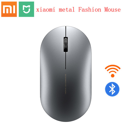 Xiaomi Mijia Wireless Mouse Fashion Bluetooth Mouse Game Mouses 1000dpi 2.4GHz WiFi link Optical Mouse Mini Metal fashion Mouse ► Photo 1/6