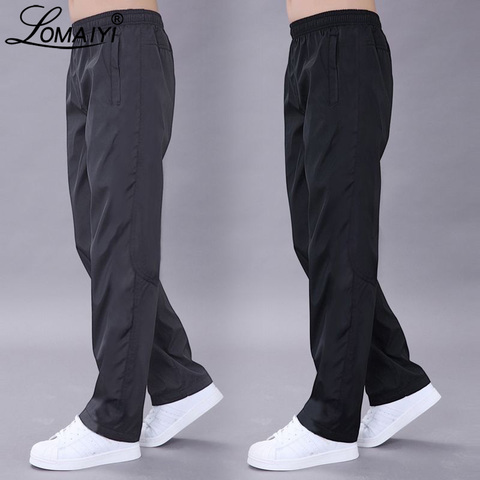 LOMAIYI Plus Size 6XL Men's Casual Pants Men Spring/Autumn Pants Mens Breathable Quick Dry Trousers Male Loose Black Pants AM411 ► Photo 1/6