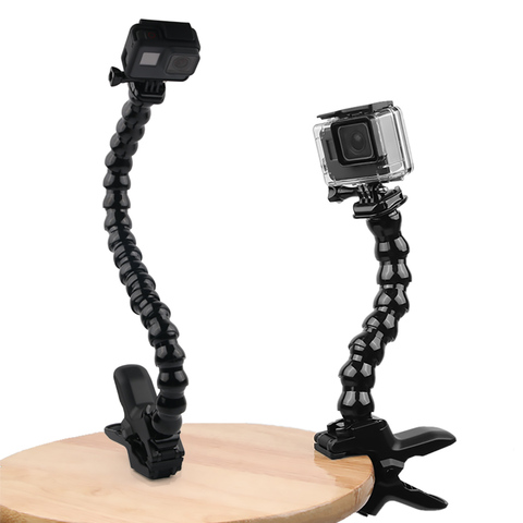 Gooseneck Arm Neck Tripod Mount Adjustable Flexible Clamp Clip for GoPro Hero 9 8 7 6 5 Black Sjcam Xiaomi Yi Camera Accessory ► Photo 1/6
