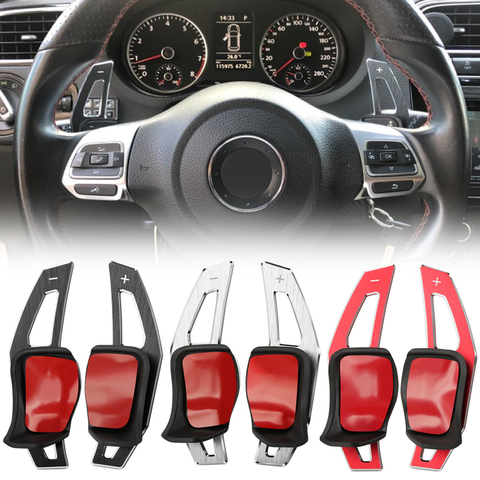 Steering wheel shift paddle DSG Paddle Extension For VW Beetle Scirocco Touareg Eos Sharan Tiguan R36 Golf 5 6 GTI Polo Jetta ► Photo 1/5