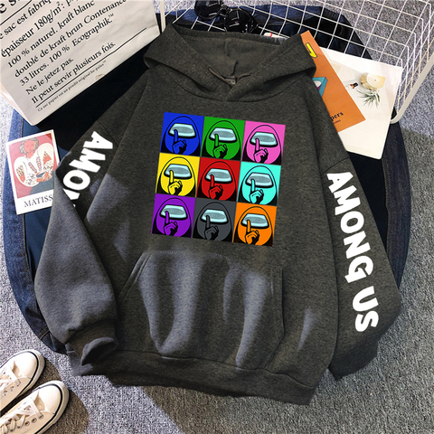 Among Us Impostor Game Print Hoodies Mens New Fashion Hoody Hip Hop Fleece Sweatshirts Crewneck Pullovers Cute Clothing Man ► Photo 1/6