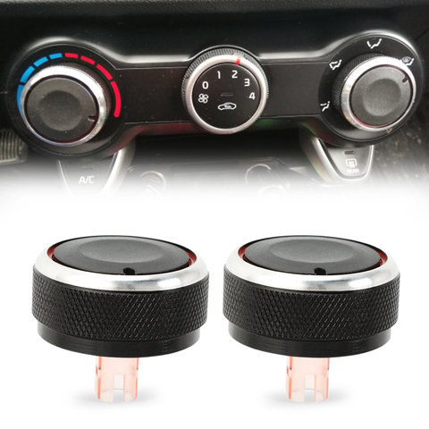 2pcs Per Set Car Air Conditioning Turning Switch Knob AC Knob for KIA RIO K2 KXCROSS 2017 2022 car accessories ► Photo 1/5