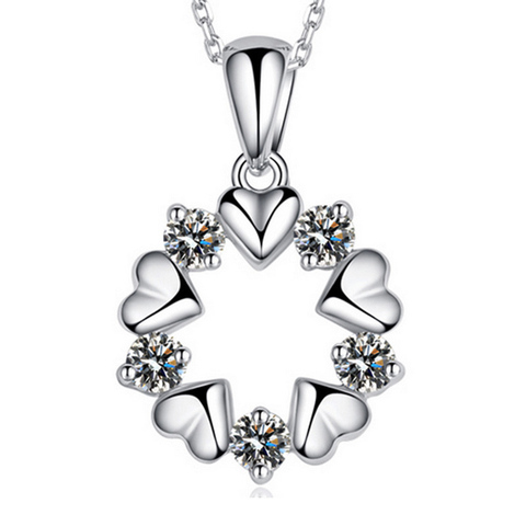 925 sterling silver necklace Clavicle flower Christmas gift Micro Inlay cubic zirconia necklace for women 2022 black friday deal ► Photo 1/5