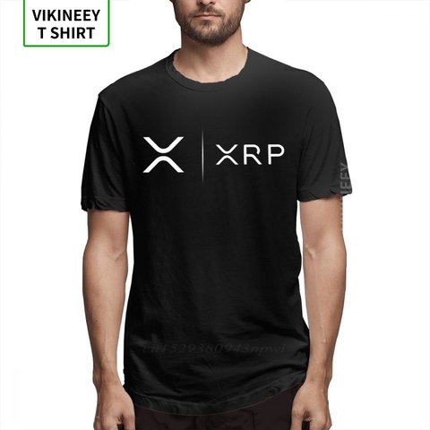 Side By Side Ripple Coin XRP T Shirt Unique Design T-Shirt Organic Cotton Faddish Homme High Street Tee Shirts shirt ► Photo 1/5