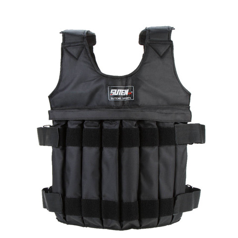 SUTENG Brand Adjustable Weight Jacket Weighted Vest Exercise Fitness Boxing Training MAX weight 50KG ► Photo 1/6