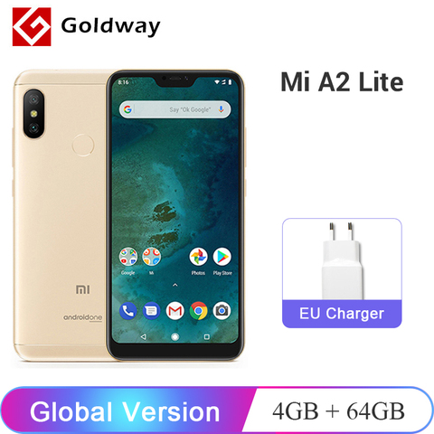 Global Version Xiaomi Mi A2 Lite 4GB RAM 64GB ROM Mobile Phone Snapdragon 625 Octa Core 5.84