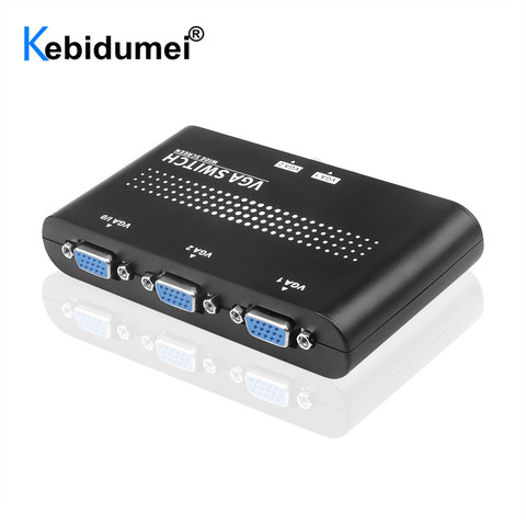 Kebidumei High Performance 2 In 1 Out VGA/SVGA Selector Switch Hot Sale Switcher Manual Sharing Box For LCD PC ► Photo 1/6