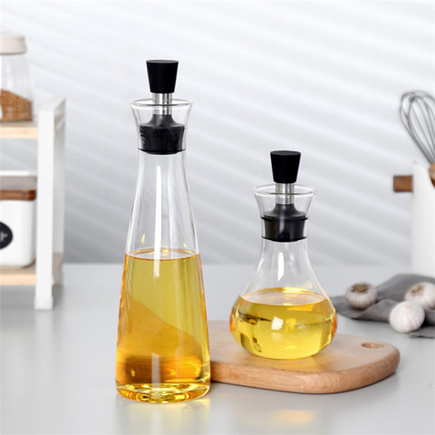 Nordic Creative Leak-Proof Glass Cruet Olive Oil Bottle Wine Condiment Sauce Storage Bottle Kitchen Cooking Tools Organizer ► Photo 1/6