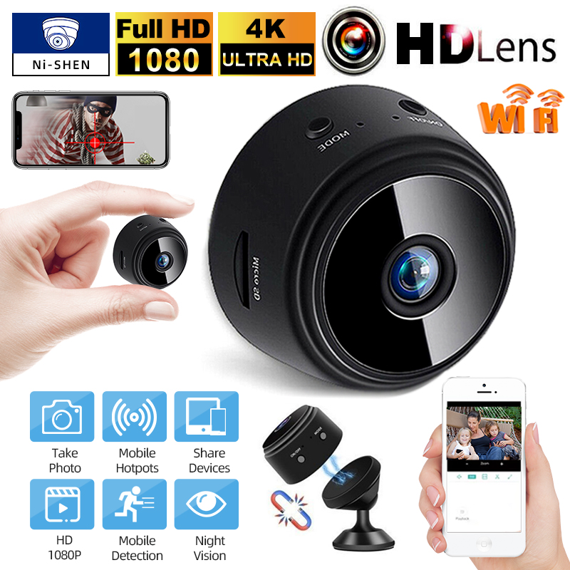 Mini Spy Camera Wireless Wifi IP Home Security HD 1080P DVR Night Vision Remote 