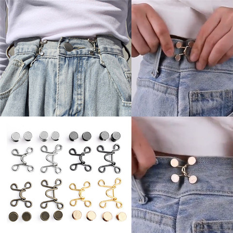 Pants Waist Extender Button for Men Women with Gold Finished Metal