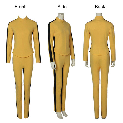 Uma Thurman The Movie Kill Cosplay Bill Costume Women's Yellow Tight Uniform Suits The Bride Cosplay Halloween Party Costumes ► Photo 1/6