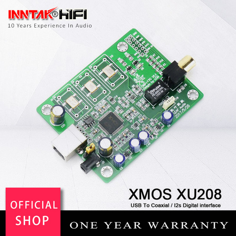 2017New XMOS XU208 USB To Coaxial DAC Digital Interface /  I2S Support DSD DOP / Support Upgrade to 0.1PPM TCXO ► Photo 1/6