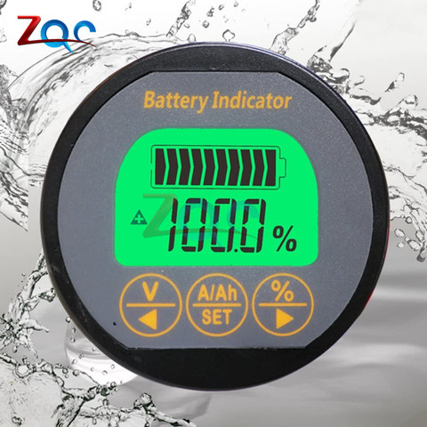 Waterproof Digital Voltage Current Capacity Meter Detector 100V 350A Voltmeter Ammeter with 350A Shunt Battery Monitor Indicator ► Photo 1/6