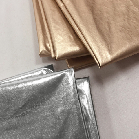 1.5*1m Nylon corrugated Nylon thin flat bronzing fabric suit multi-color optional gold and silver corrugated thin nylon fabric ► Photo 1/6