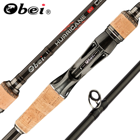 Obei HURRICANE 1.8/2.1/2.4/2.7/3.0m 3Section Baitcasting Fishing Rod Travel Ultra Light Casting Spinning Lure 5g-40g M/ML/MH Rod ► Photo 1/6