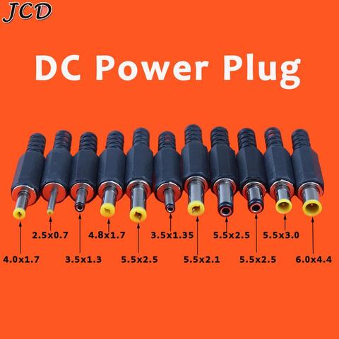 JCD 1pcs 2.5*0.7 3.5*1.3mm 4.0*1.7mm 4.8*1.7mm 5.5*2.1mm  5.5*3.0mm 5.5mm X 2.5mm Male Jack DC Power Plug Socket Adapter DC Jack ► Photo 1/6