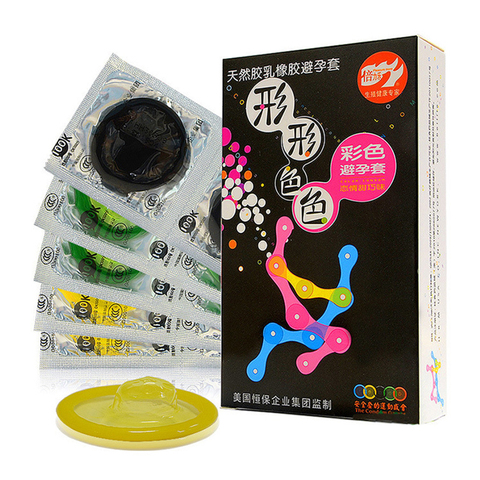 Adult Products Various Colors 10pcs Ultra-thin Condoms Safe Convenient and Comfortable Free Shipping Size 52mm Sex Toy ► Photo 1/5