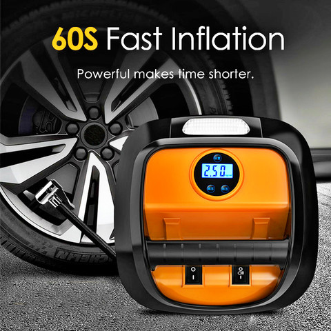 12V Air Compressor Car Tyre Inflator Mini Electric Auto Car Air Pump 150 PSI Car Air Compressor for Auto Car Motorcycles Bicycle ► Photo 1/6