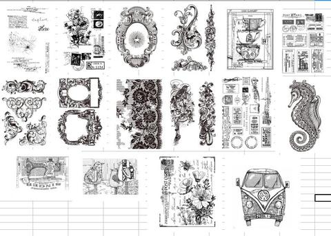 Retro Transparent Clear Stamps for DIY Scrapbooking/Card Making Fun Decoration Supplies  A0084 ► Photo 1/1