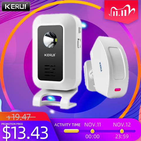 KERUI M7 Two-In-One Wireless Anti-theft Doorbell Welcome Device Motion Detection 433MHZ Convertible Function Strobe Light ► Photo 1/6