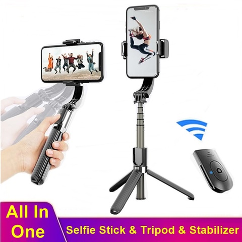 Tongdaytech 3 IN 1 Anti-shake Selfie Stick Tripod Handheld Gimbal Stabilizer For Iphone Samsung Xiaomi Smartphone Estabilizador ► Photo 1/6