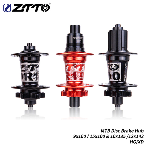 ZTTO MTB 32H 32-hole Through Shaft Quick Release Ratchet 54T Disc Brake Hub 142 12 100 135 Sealed Bearing Hub XD HG Hub Cycling ► Photo 1/6