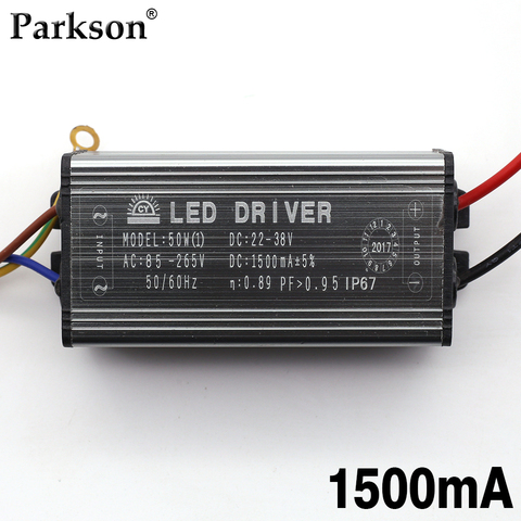 LED Driver 10W 20W 30W 50W High Power Supply 1500mA 900mA 600mA 300mA AC 85-265V Floodlight Transformer Waterproof Adapter ► Photo 1/6