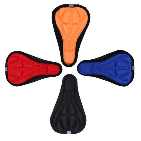 3D Soft Bike Saddle Cover Bicycle Seat Cycling Silicone Seat Mat Cushion Seat Saddle Cover for Bicycle Bike Accessories ► Photo 1/6