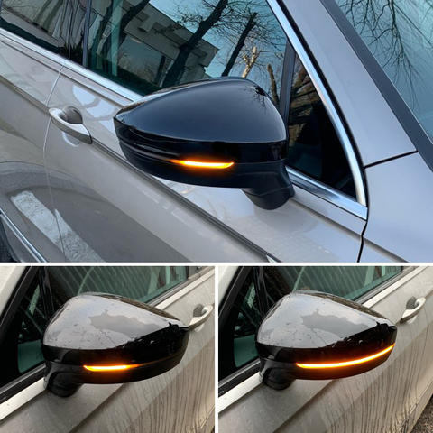 Dynamic Mirror for Volkswagen Tiguan MK2 II R 5N for VW light LED Blinker Turn Signal 2017 2022 ► Photo 1/6