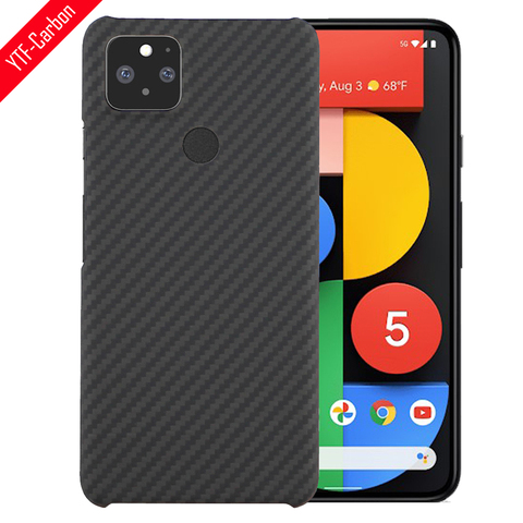 YTF-carbon Real pure Carbon Fiber Case For Google Pixel5 pixel 4a 5G Case Aramid Fiber Ultra Thin Anti-fall Business Phone Cover ► Photo 1/6