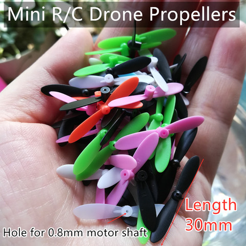 4PCS=2A+2B 3cm 30mm 0.75mm CX-10 CX-10A V676 Q4h111 WQ100 Propellers Main Blades Rc spare Parts Mini Quadcopter ► Photo 1/6