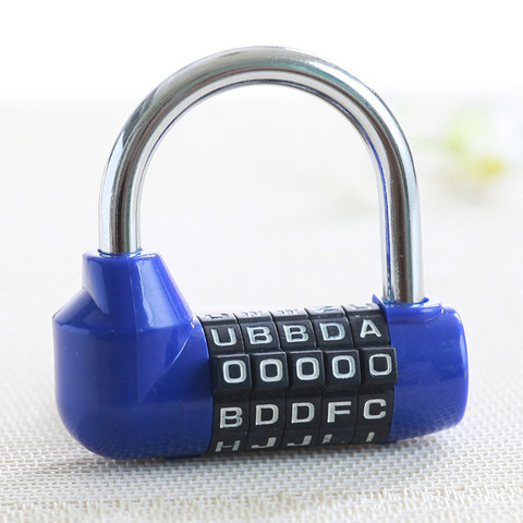 5 Letter Code Combination Suitcase password lock Blue ► Photo 1/1