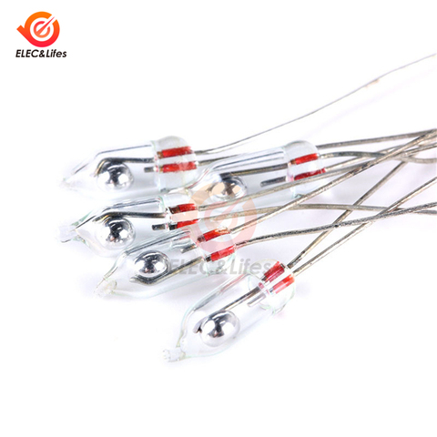 10Pcs/lot Glass Electric Mercury Tilt Switch Unidirectional Work Angle Sensor switch on/off 3MM/5MM ► Photo 1/4