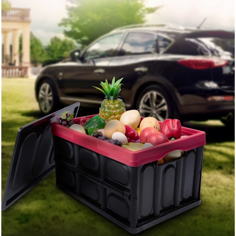 30L Car Storage Box Collapsible Container Bag Car Organizer Stowing  Portable New