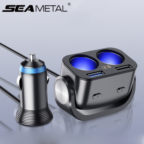 12V Car Charger USB QC3 Cigarette Lighter Socket Splitter Fast Charge for Mobile Phone Ipad Dual USB Cigarett Auto Accessories ► Photo 1/6