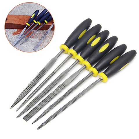 6Pcs 140mm Mini Metal Filing Rasp Needle File Wood Tools Hand Woodworking Y98E ► Photo 1/5