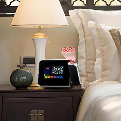 1 Pcs Digital Date Projection LED Alarm Clock Clock With Time Projection Snooze Function Backlight Projector Desk Morning Table ► Photo 1/6