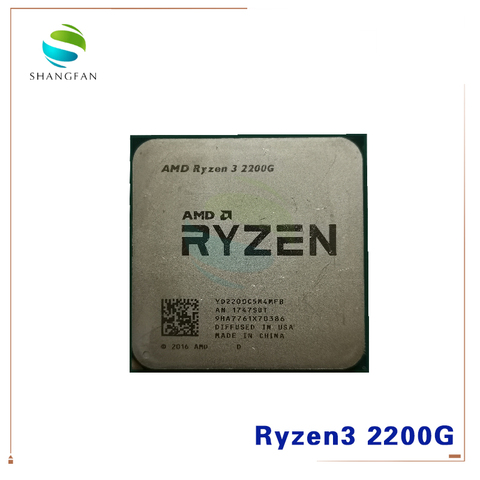 AMD Ryzen 3 2200G R3 2200G 3.5 GHz Quad-Core Quad-Thread CPU Processor YD2200C5M4MFB Socket AM4 ► Photo 1/1