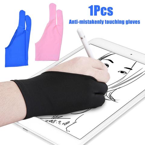 1Pc Anti-Fouling Two Finger Glove for Artist Drawing Pen Graphic Tablet Pad finger sleeve for luva motociclista напальчники ► Photo 1/6