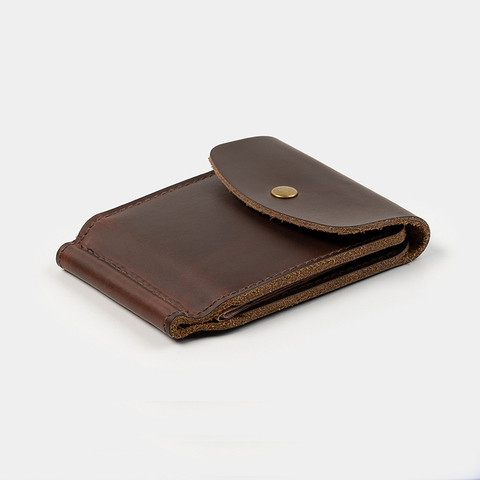 Handmade Genuine Leather Bill Holder Money Clip Wallet Slim with Metal Money Holder Vintage Mens Wallet Clip ► Photo 1/6