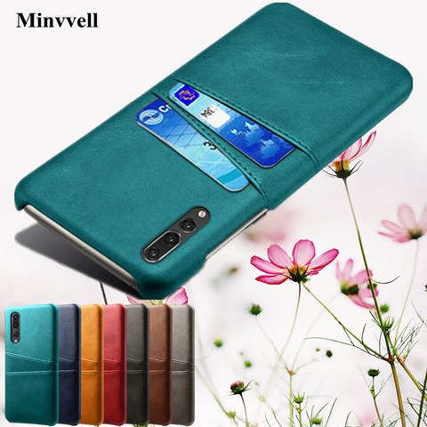 Case For Huawei P20 P30 P10 Pro Lite Plus P9 P8 lite 2017 Card Slot Cover PU Leather+PC Cases For Huawei P8 P9 Lite P10 Plus P30 ► Photo 1/6